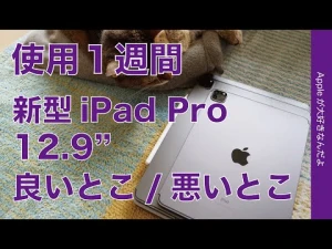 使用１週間・新型iPad Pro 12.9“の良いとこ/悪いとこ・私は11インチのが好きかな。。